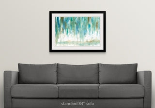 "Rainwashed Landscape" Black Framed Art Print, 38"x28"x1"