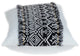Black and White Patched Throw Pillow