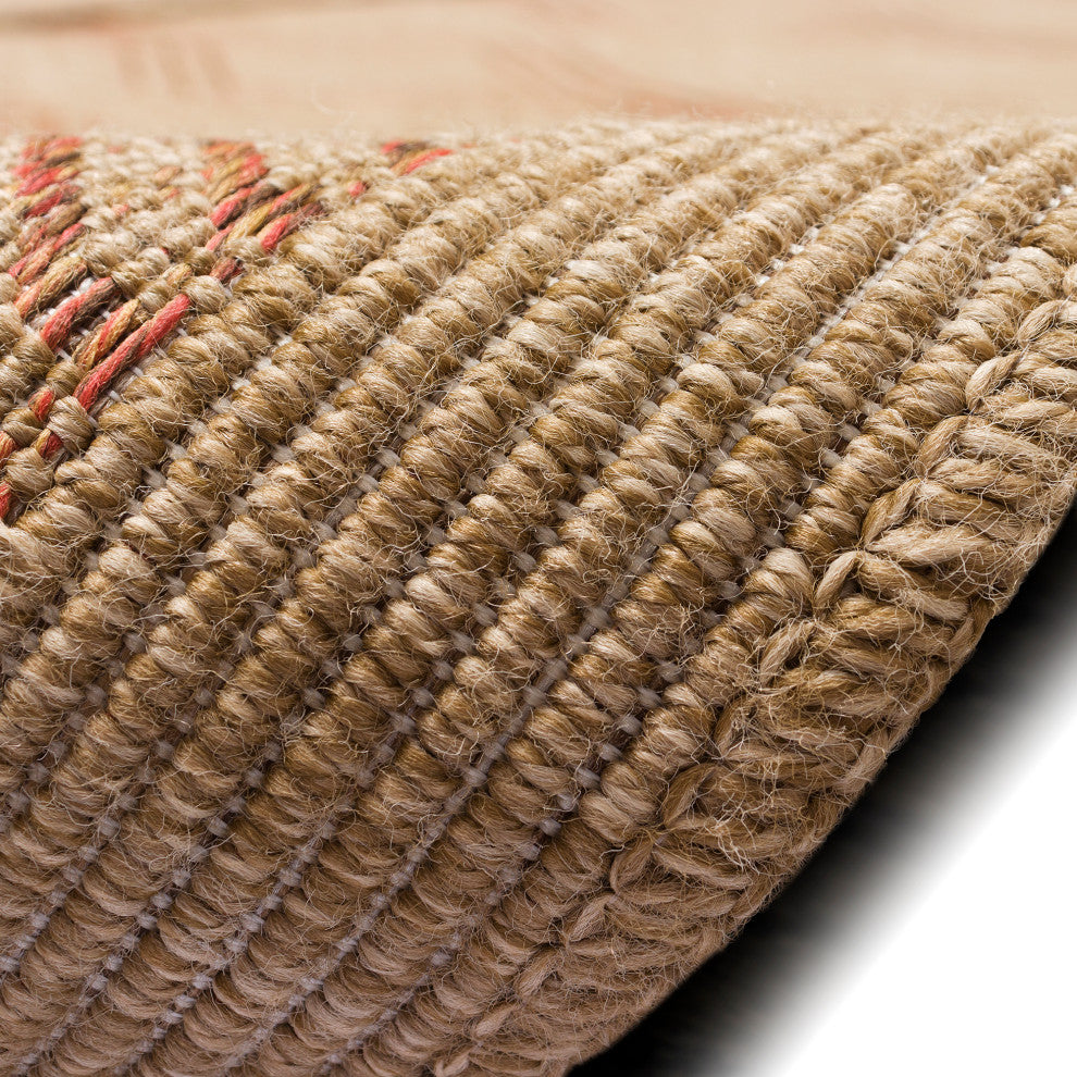 Sahara Links Indoor/Outdoor Rug Terracotta 7'10" Square