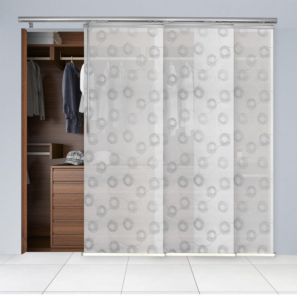 Salma 3-Panel Track Extendable Vertical Blinds 36-66"W