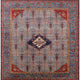 Ahgly Company Indoor Square Mid-Century Modern Area Rugs, 4' Square