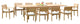 11-Piece Teak Dining Set, 122" Extn Rectangle Table, 10 Montana Stacking Chairs