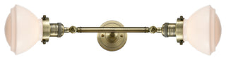 INNOVATIONS 208L-AB-G321 2-Light Bath Vanity Light Antique Brass