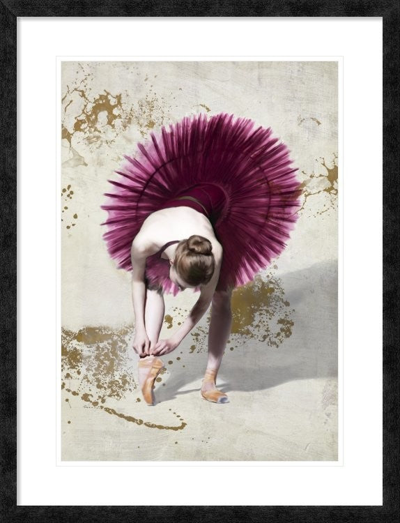 "Purple Ballerina" Framed Digital Print by Teo Rizzardi, 28"x38"