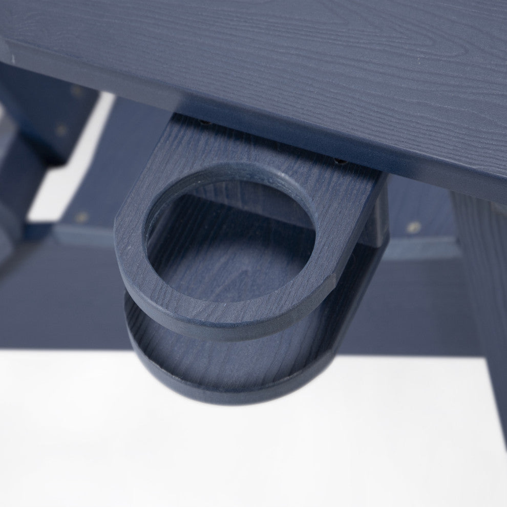 Inspired Home Colston Outdoor Chair, Weather Resistant, Navy