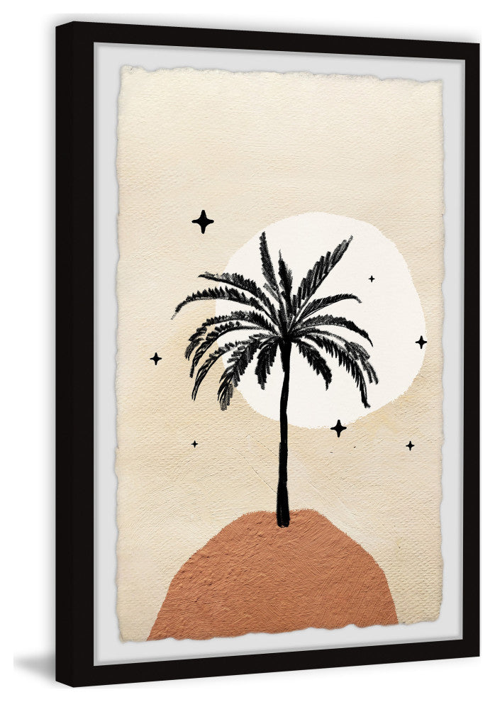 "Palm Tree Peak" Framed Painting Print, 20x30