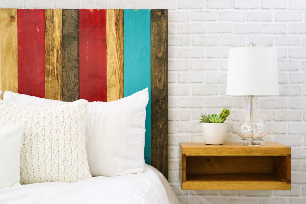 Handcrafted Headboard, Leaner Style, Sugar Mix, Twin