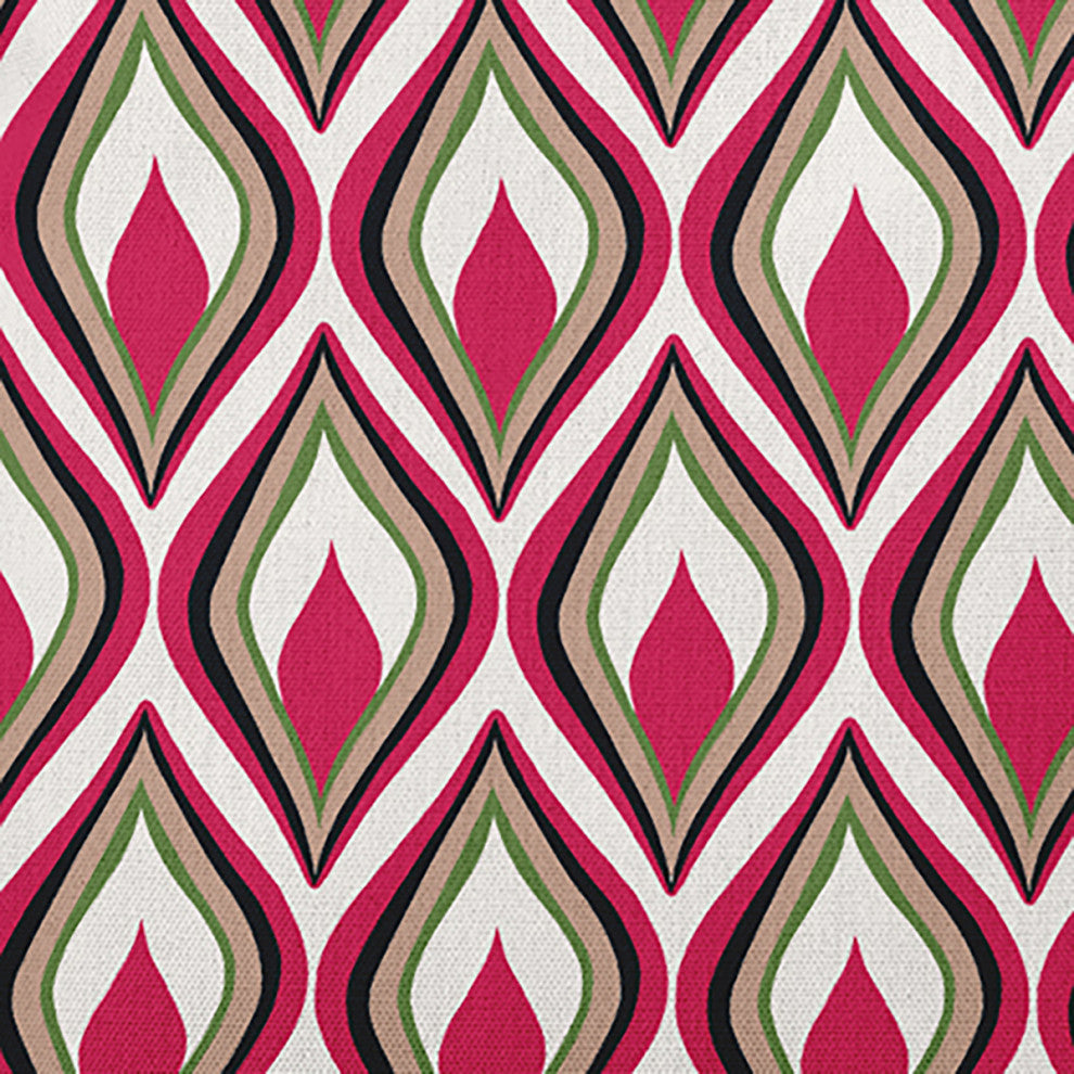Feathers Accent Pillow, Fuschia, 16"x16"