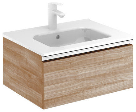 Royo Vida Collection 24" Bathroom Vanity with Sink, Sandy Walnut, 1-Drawer