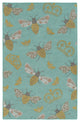 Kaleen Critter Comforts Collection Light Blue 8' x 10' Rug