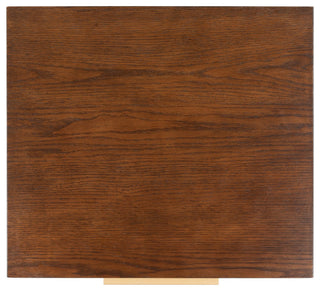 Safavieh Pierre One Drawer Nightstand, Walnut/Gold