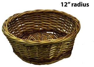 12" Natural Willow Round Tray