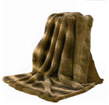 Oversized Faux Wolf Throw, 60"x90"