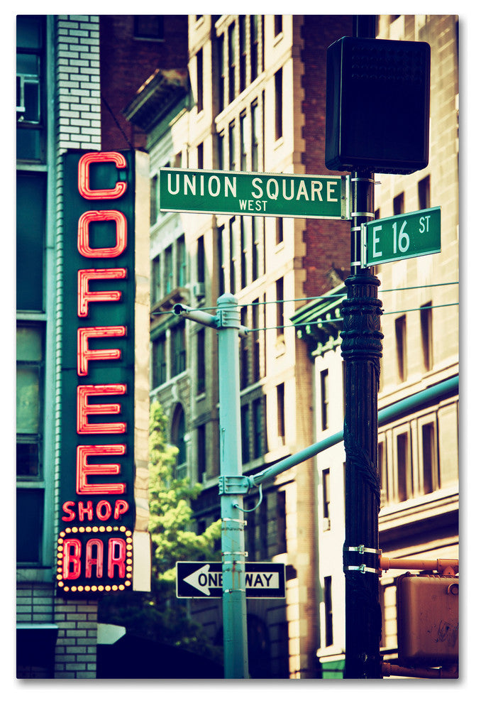 Philippe Hugonnard 'NYC Coffee Bar' Canvas Art, 47x30