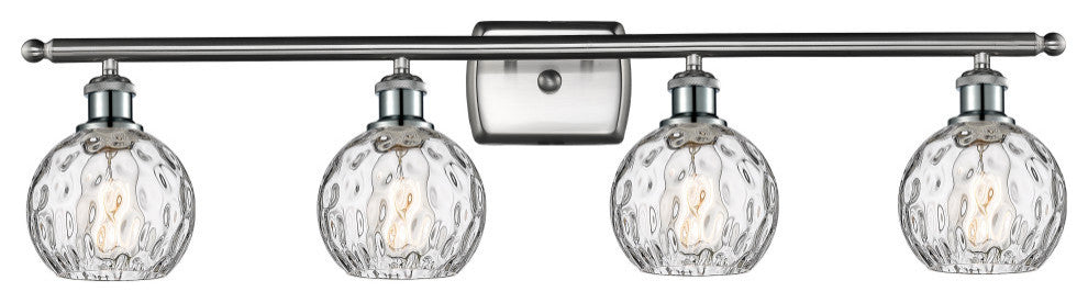 Innovations 516-4W-SN-G1215-6-LED 4 Light Bath Vanity Light Brushed Satin Nickel