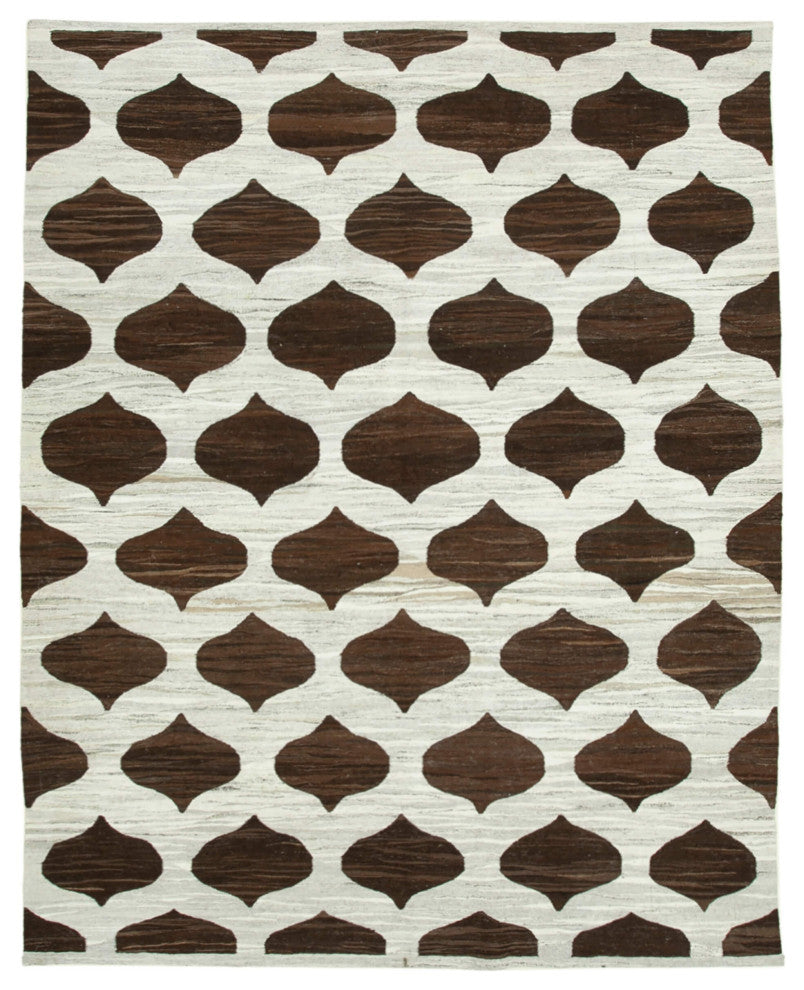 Rug N Carpet - Hand-knotted Turkish 7' 11'' x 10' 4'' Unique Wool Kilim Rug