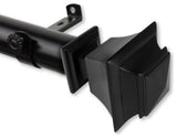 Owen 1.5" Custom Cut Length Curtain Rod, Black, 252"