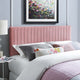 Dusty Rose Keira King/California King Performance Velvet Headboard