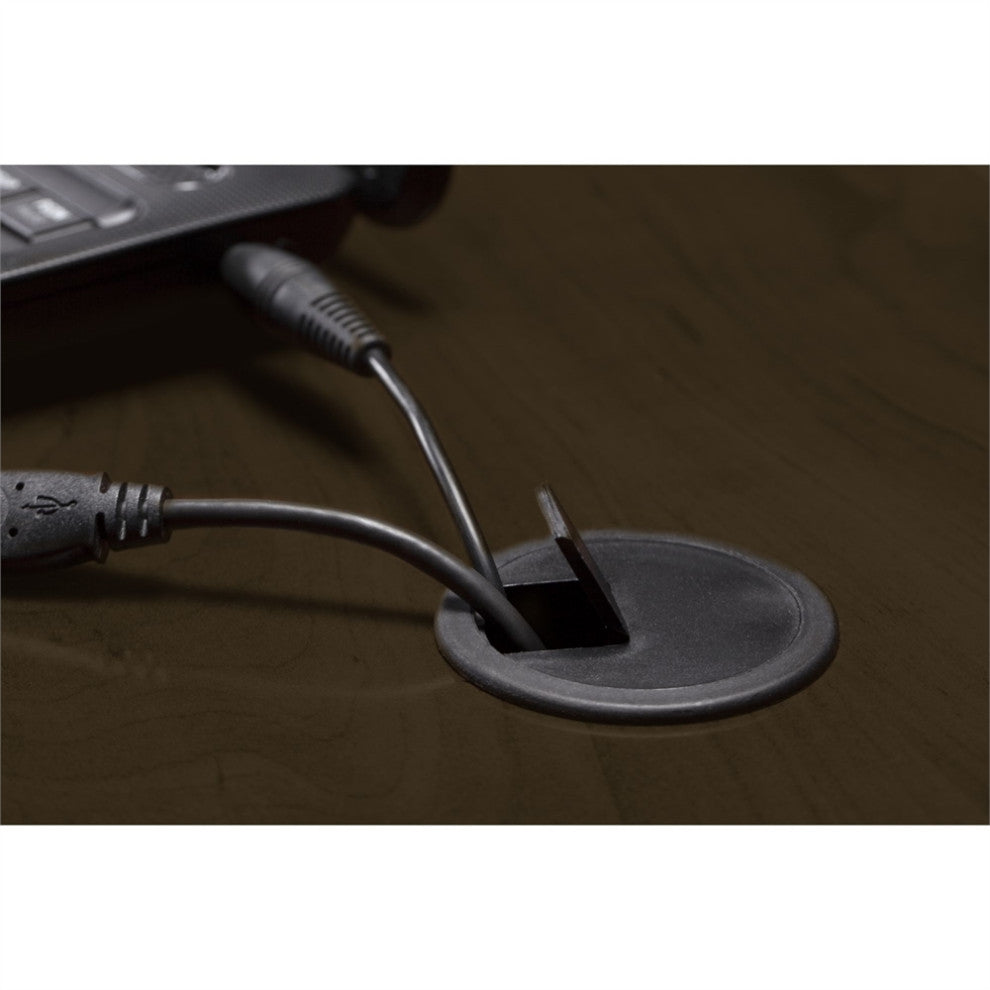 Series C Elite 66W x 30D Desk Shell with 36W Return in Mocha Cherry