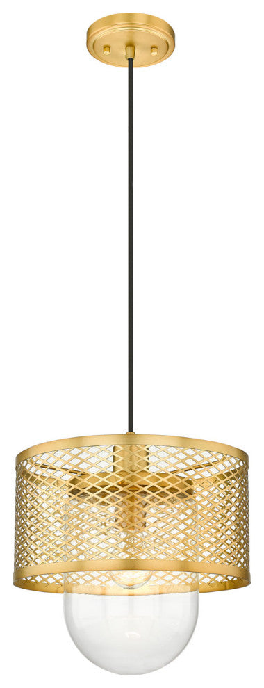 Zlite 3037P11-RB 1-Light Pendant, Clear