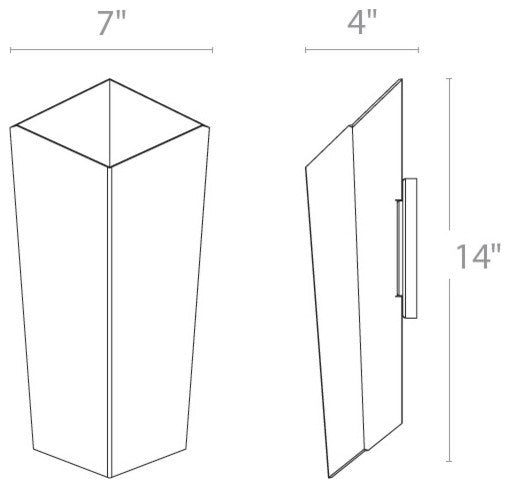 Modern Forms Dink LED Wall Sconce in Gold Leaf