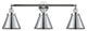 Appalachian 3-Light Bath Vanity-Light, Polished Chrome, Polished Chrome