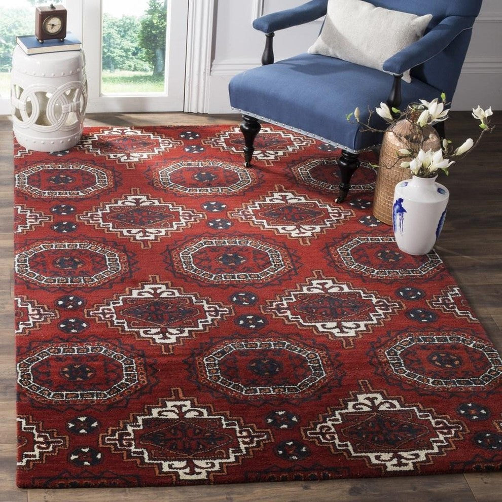 Safavieh WYD201A 7' Round Red Rug