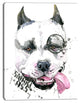 Funny Dog with Single Lens, Contemporary Animal Art Canvas, 28"x60"