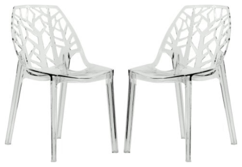 LeisureMod Modern Cornelia Dining Chair, Set of 2