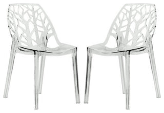 LeisureMod Modern Cornelia Dining Chair, Set of 2