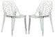 LeisureMod Modern Cornelia Dining Chair, Set of 2