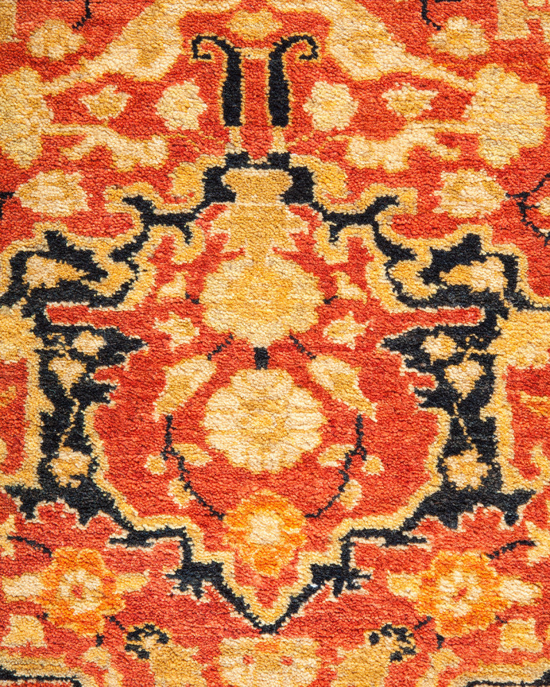 Mogul, One-of-a-Kind Hand-Knotted Area Rug Orange, 6'3"x8'9"