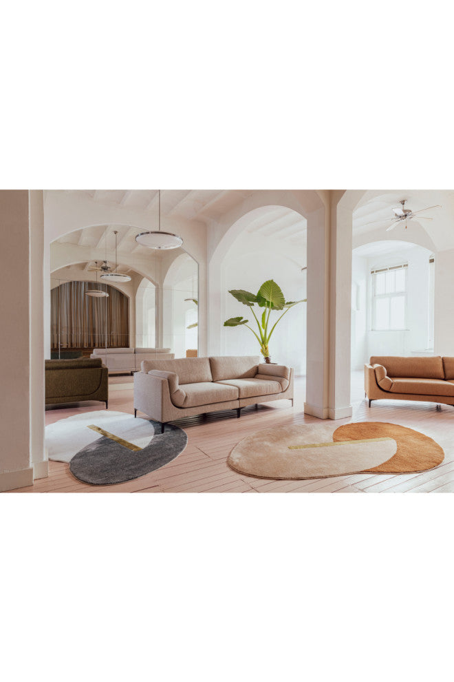 Organic Shaped Woven Rug 5' x 8', Zuiver Phila, Brown