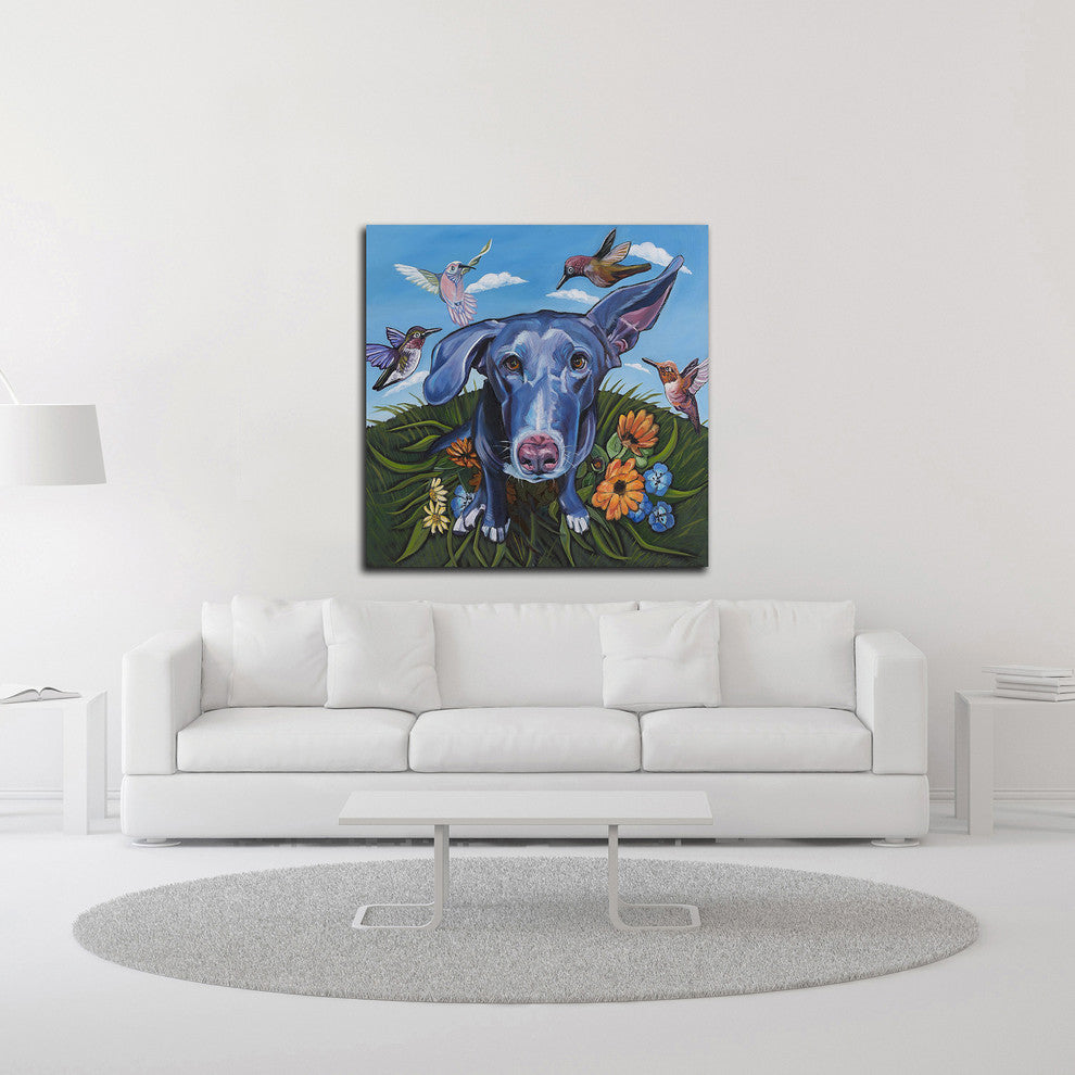 Babs n"™ Birds by Kathryn Wronski, Print on Canvas, 30"x30"