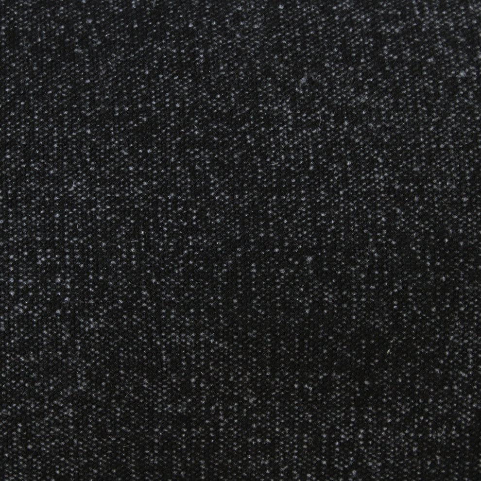 Ox Bay Handwoven Black Bordered Organic Cotton Pillow Cover, 14"x36"