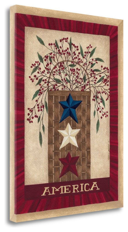 "America" By Cindy Shamp, Giclee Print on Gallery Wrap Canvas, Ready to Hang