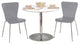 3-Piece Pisa Dining Set, Gray