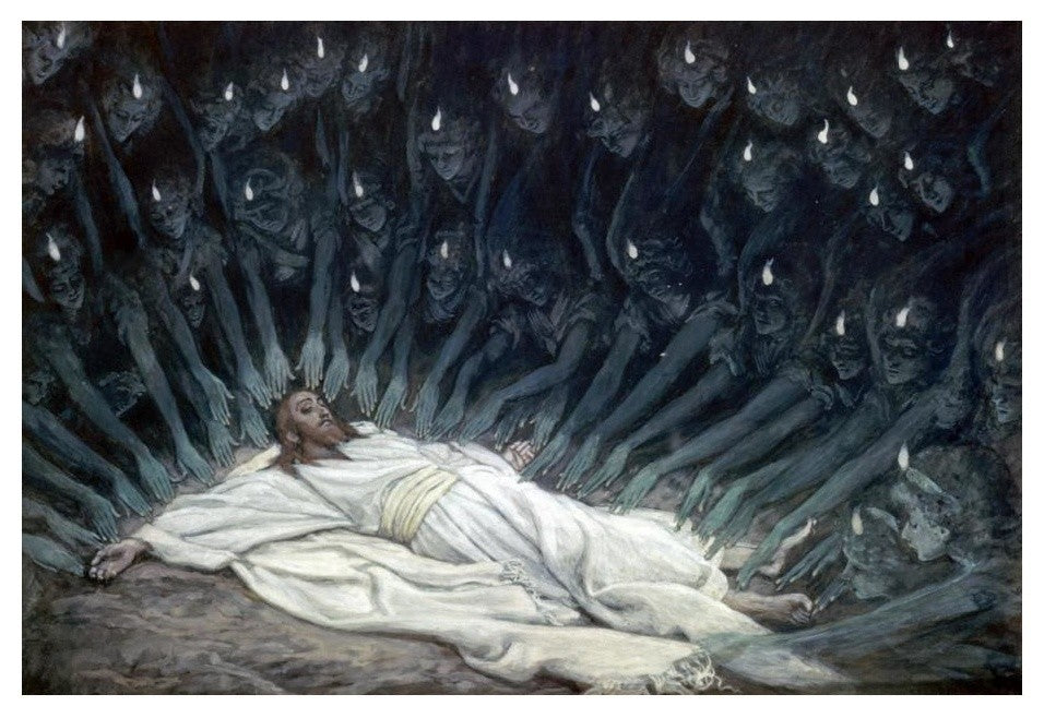 "Jesus Ministered to by Angels" Digital Paper Print by James Tissot, 24"x17"