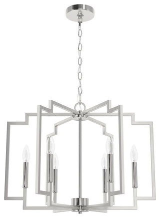 24" Zoanne Brushed Nickel 6-Light Chandelier