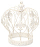 Fleur-De-Lis Crown Table Decor, White