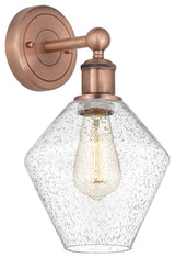 Edison Cindyrella 1-Light 8" Sconce, Antique Copper, Seedy Shade