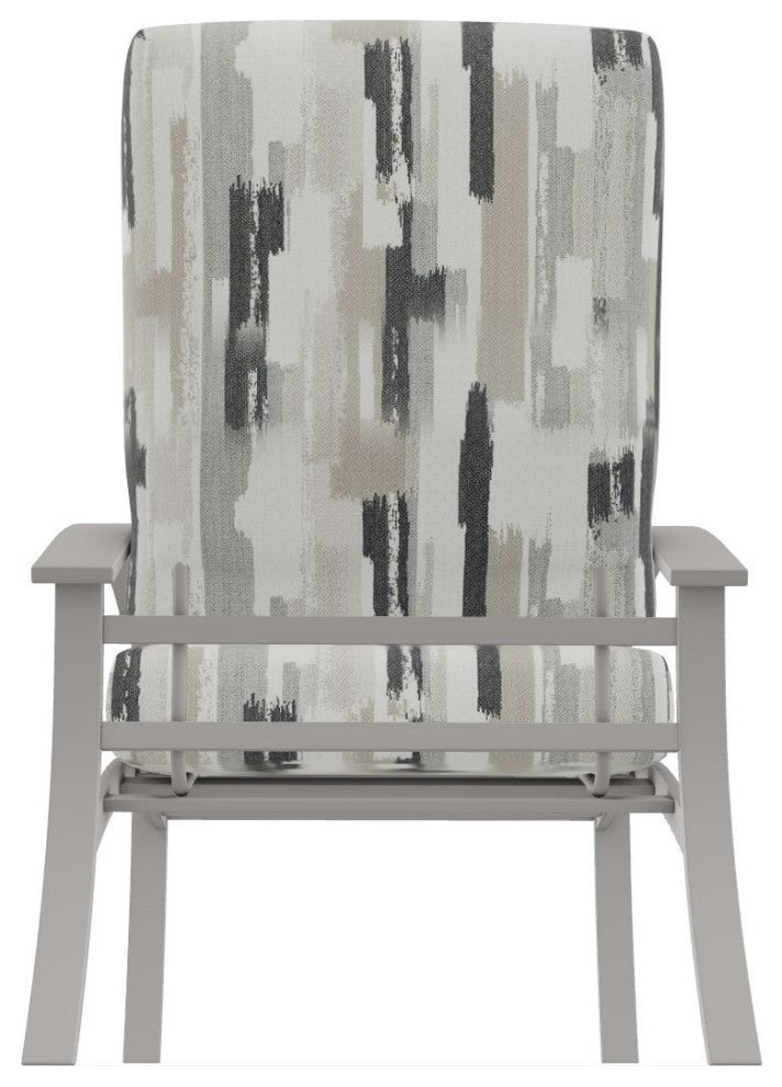 Belle Isle Cushion Deep Seating Outdoor Armchair, Dreamscape Seaglass/Warm Gray