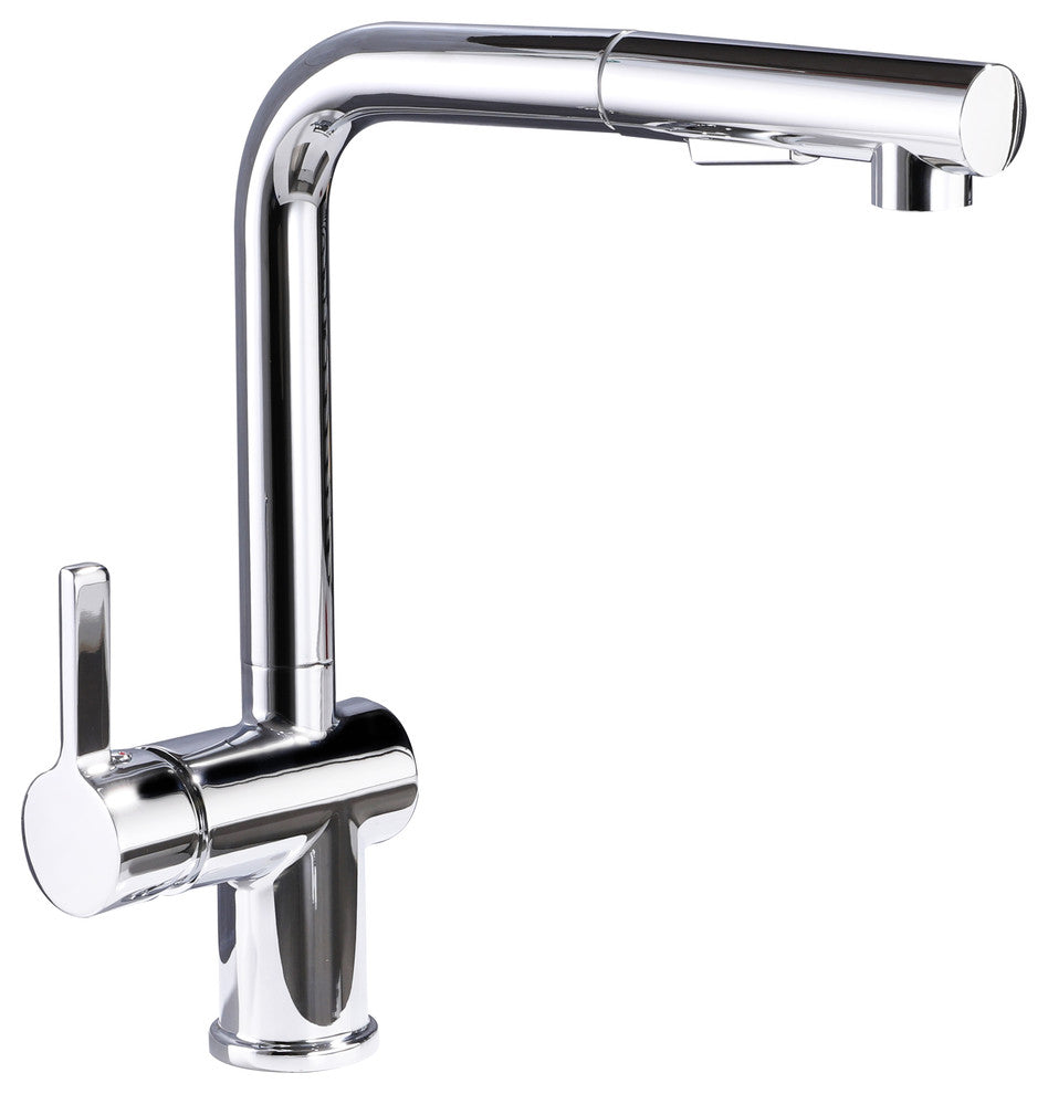 Vanity Art Pull Out Kitchen Faucet, Chrome