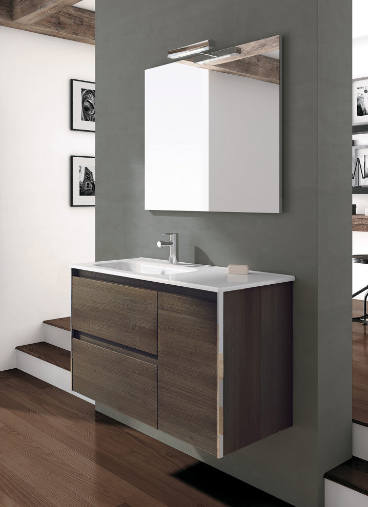 Royo Look Collection Bathroom Vanity with Sink, Samara Ash, 36"