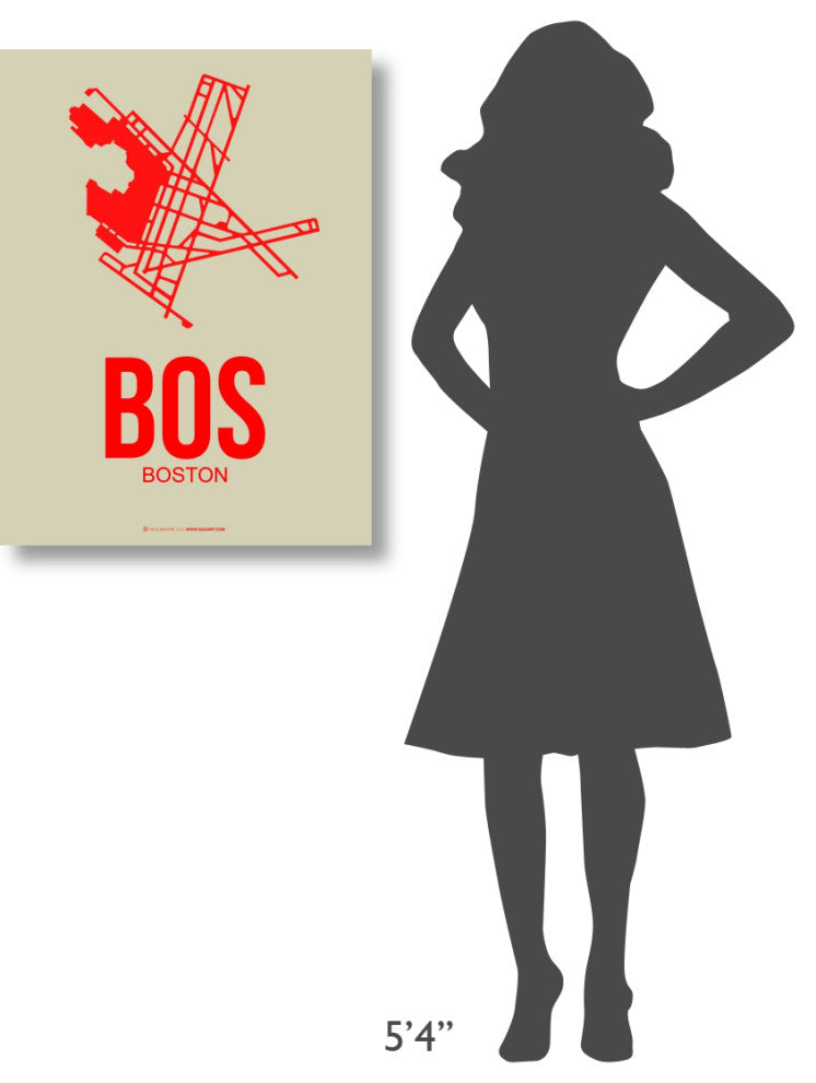 "BOS Boston Poster 1" Fine Art Print