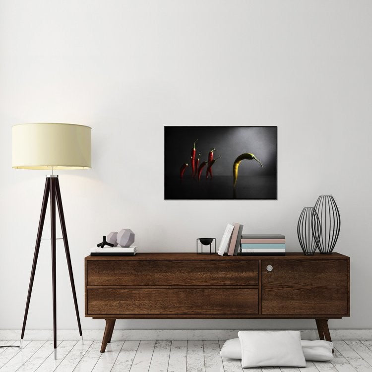 "Hit The Road, Jack!" Framed Canvas Giclee by Victoria Ivanova, 37x25"