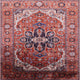 Ahgly Company Indoor Square Mid-Century Modern Area Rugs, 5' Square