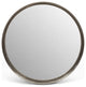 Samar 39" Round Mirror, Vintage Silver