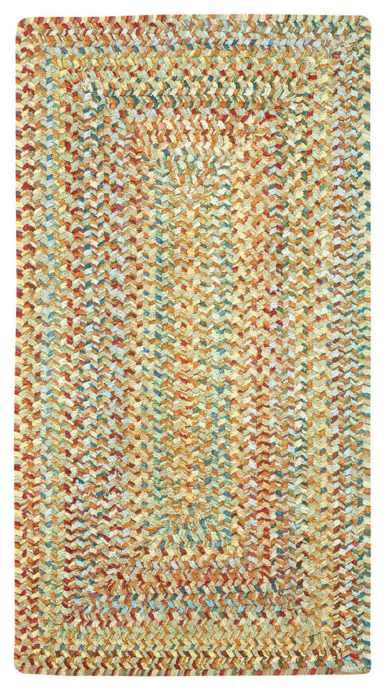 Capel Ocracoke Amber 0425_725 Braided Rugs - 5' X 8' Cross Sewn Rectangle