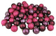 Mulberry Red Shatterproof 4-Finish Christmas Ball Ornaments, 2.5", 60-Piece Set